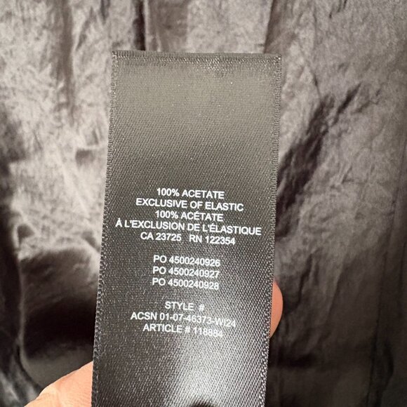 Aritzia Babaton Slip Satin Maxi Skirt Black Size 00 - Picture 12 of 12